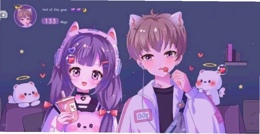 Hình nền anime cặp đôi lãng mạn