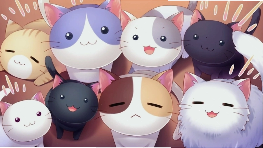 Hình nền anime về các loài động vật dễ thương