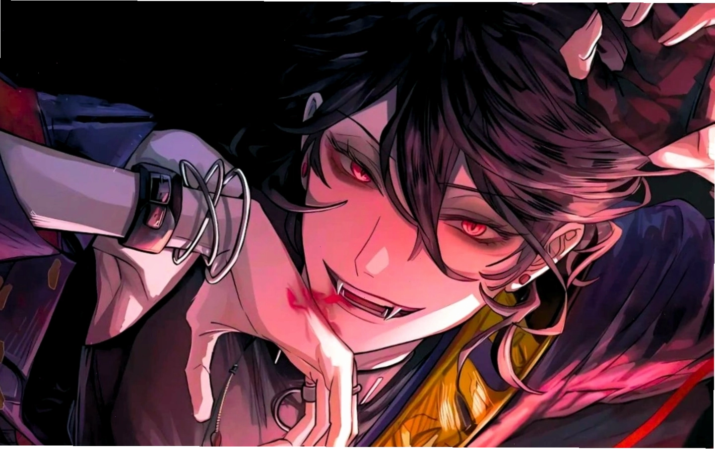 Hình nền anime với nhân vật trong vai phản diện đầy quyền lực