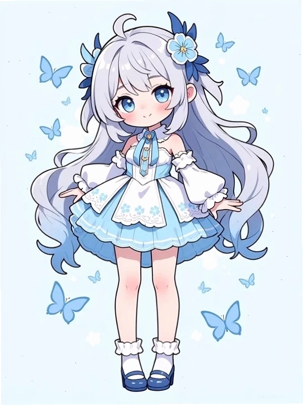 Hình nền chibi cute nữ đáng yêu