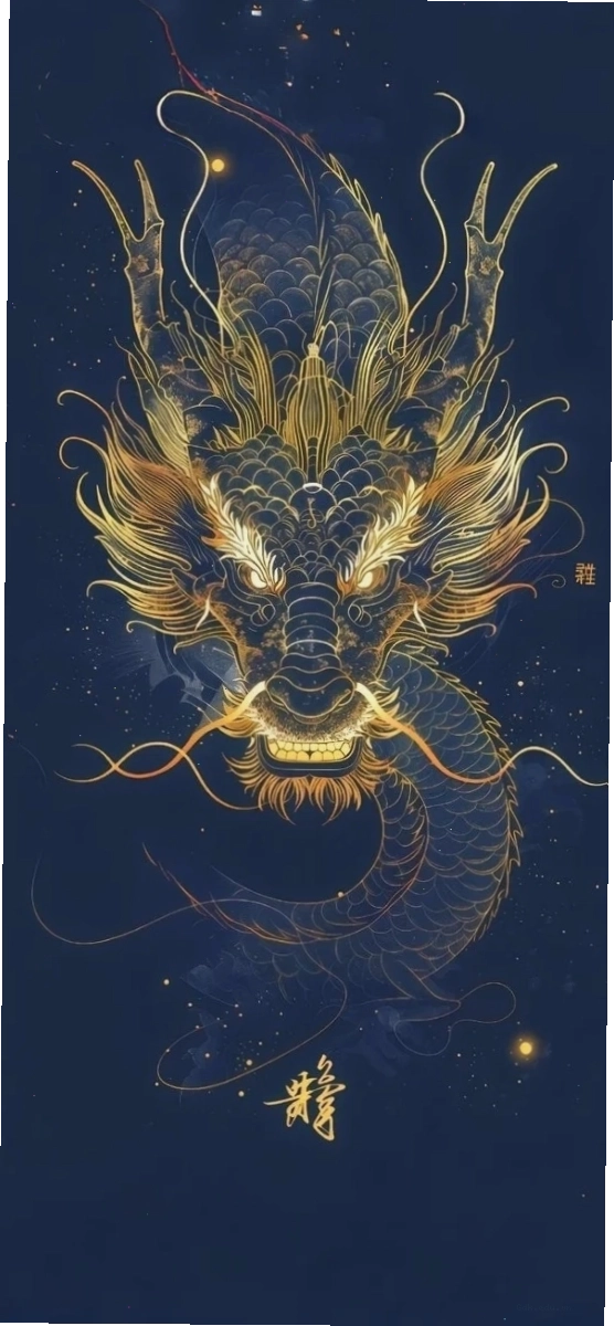 Hình nền điện thoại con rồng nhỏ nhắn đáng yêu