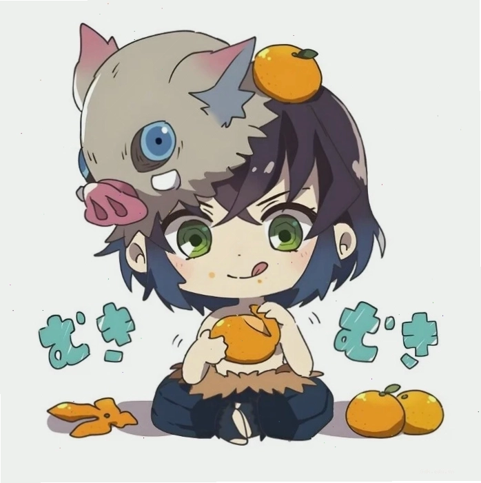 Hình nền điện thoại với các nhân vật Thanh Gươm Diệt Quỷ phiên bản Chibi