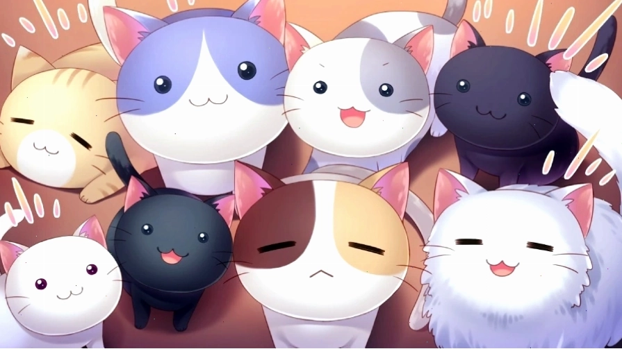 Hình nền máy tính anime cô gái trong trang phục hiện đại