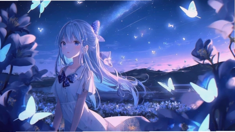 Hình nền máy tính anime phong cách Cyberpunk với nhân vật nam ngầu