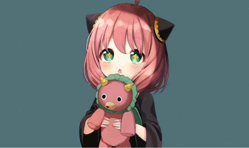 Hình nền máy tính Anya Forger phong cách chibi