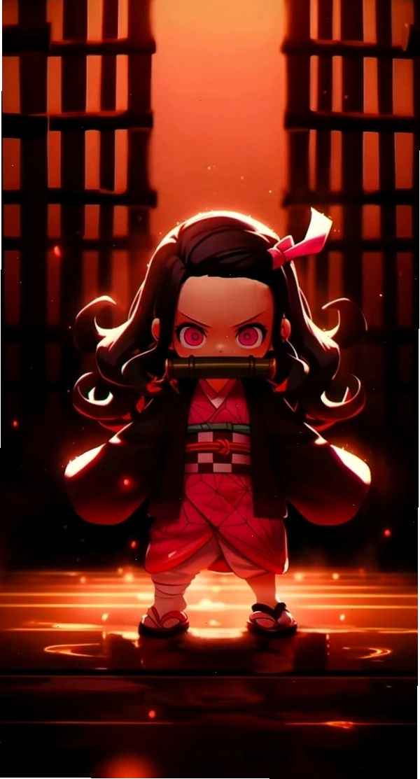 Hình nền Nezuko 3D chibi độc đáo