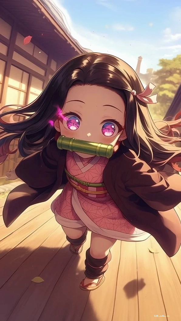 Hình nền Nezuko chibi đẹp, thích hợp cho điện thoại
