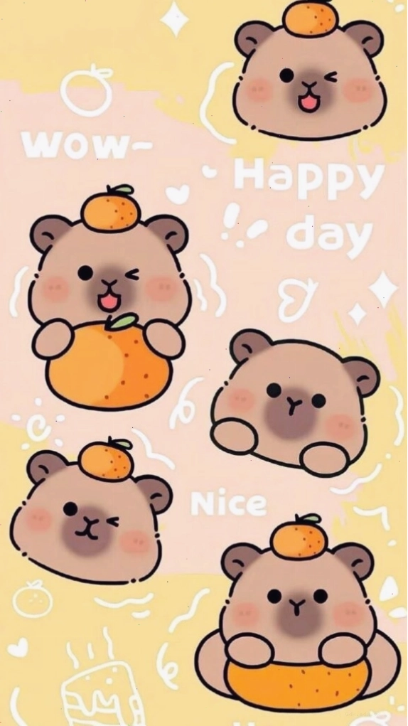 Hình nền phong cảnh mini với những ngôi nhà nhỏ xinh