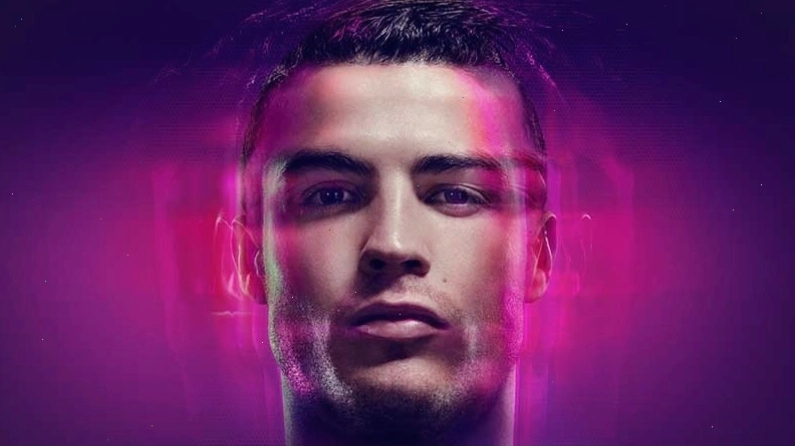 Hình nền Ronaldo 4K với biểu cảm mạnh mẽ
