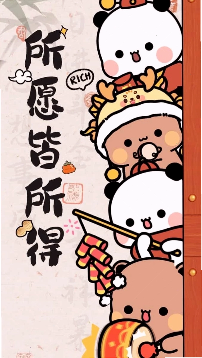Hình nền Tết Chibi 2026 chất lượng HD