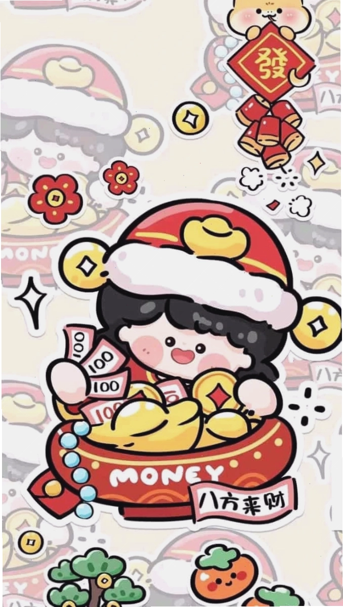 Hình nền Tết Chibi 2026 miễn phí