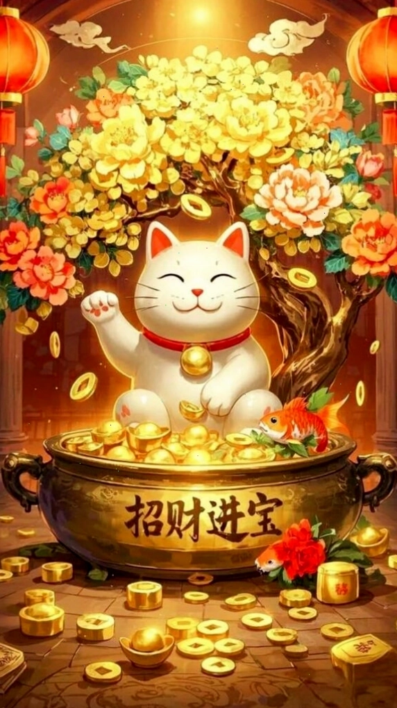 Hình nền vui vẻ với gam màu vàng tươi tắn và họa tiết cỏ bốn lá