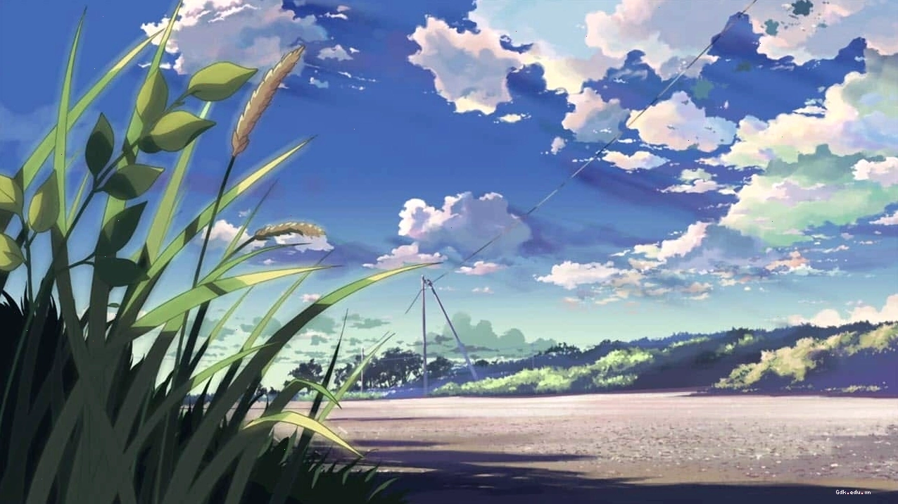 Hình Phong Cảnh Thiên Nhiên Anime bầu trời mây và sao