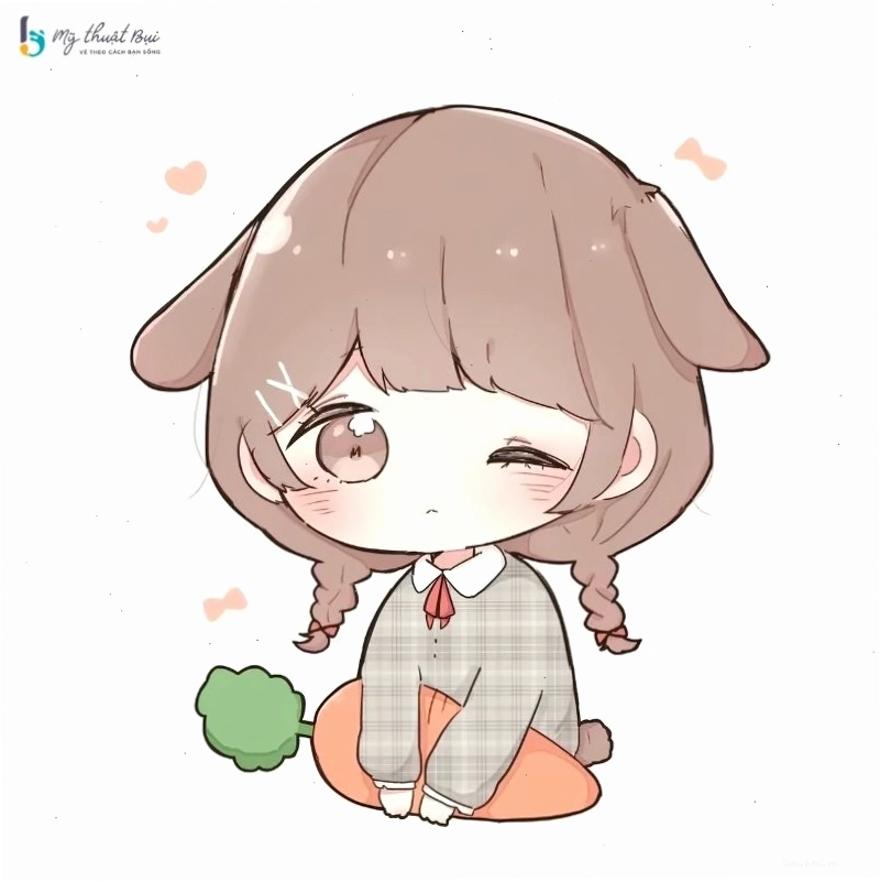 Hoàn thiện đường nét khuôn mặt đáng yêu cho chibi girl
