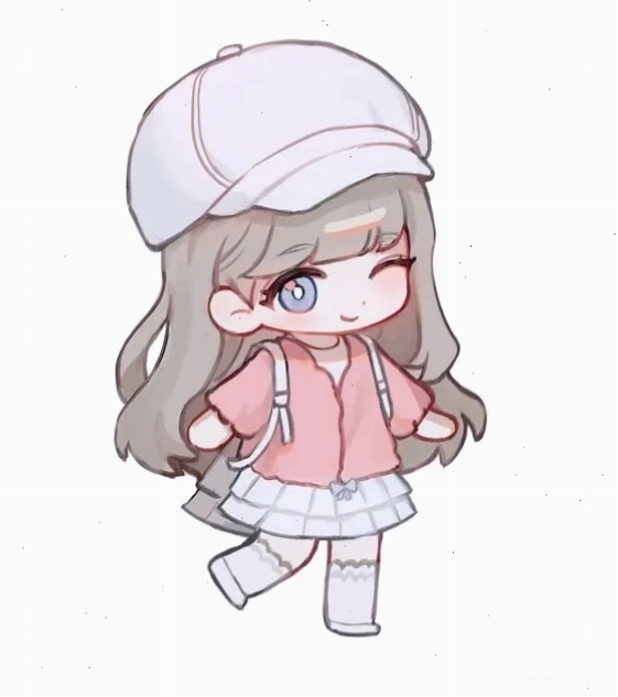 Hoàn thiện hình vẽ chibi nữ dễ thương