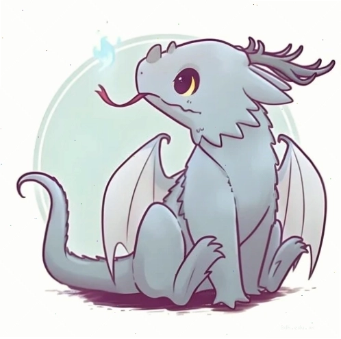 Hướng dẫn cách vẽ con rồng cute chibi đơn giản