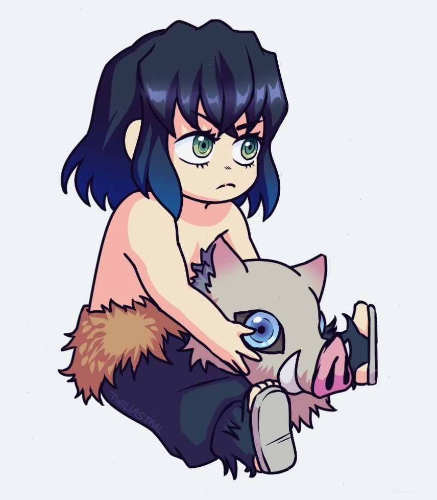 Inosuke Chibi PNG với nền trong suốt