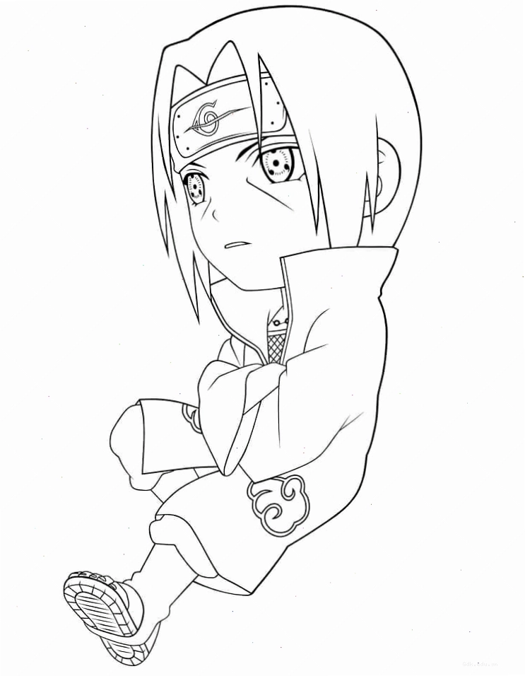 Itachi Chibi chiến đấu với Sharingan