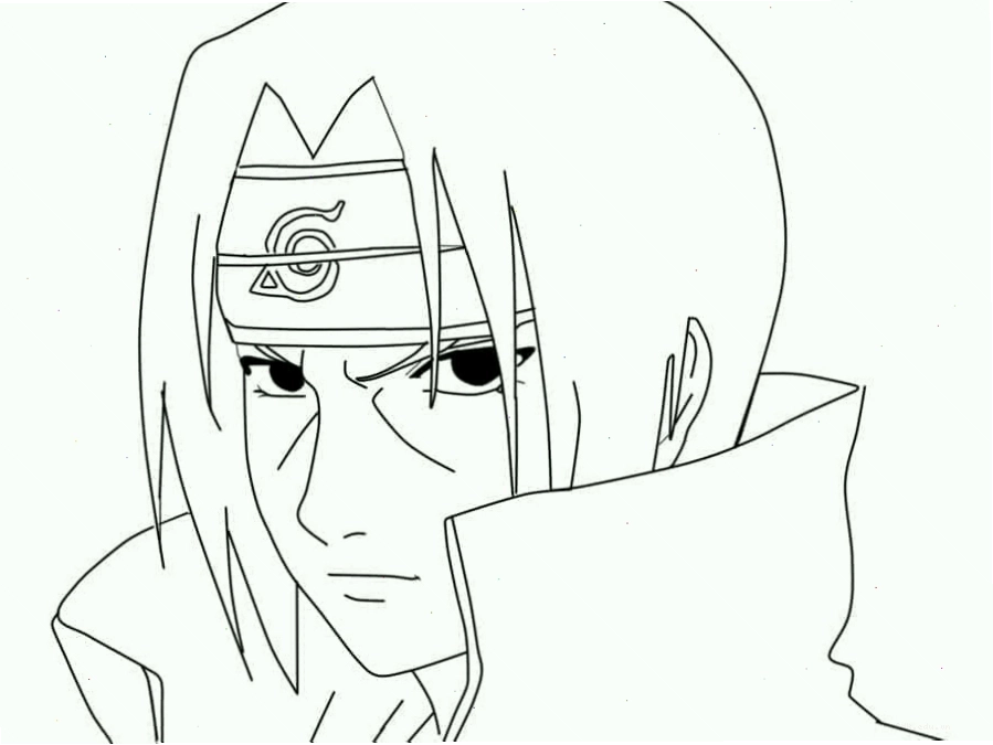 Itachi Chibi với nét mặt nghiêm túc