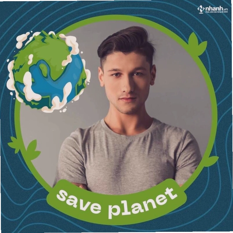Khung ảnh Save planet Facebook ý nghĩa
