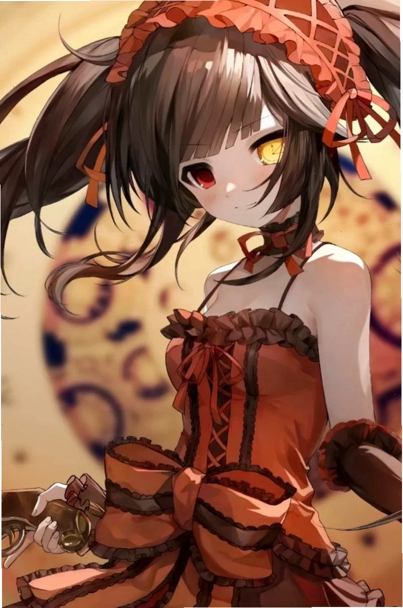 Kurumi Tokisaki chibi cute với trang phục ấn tượng