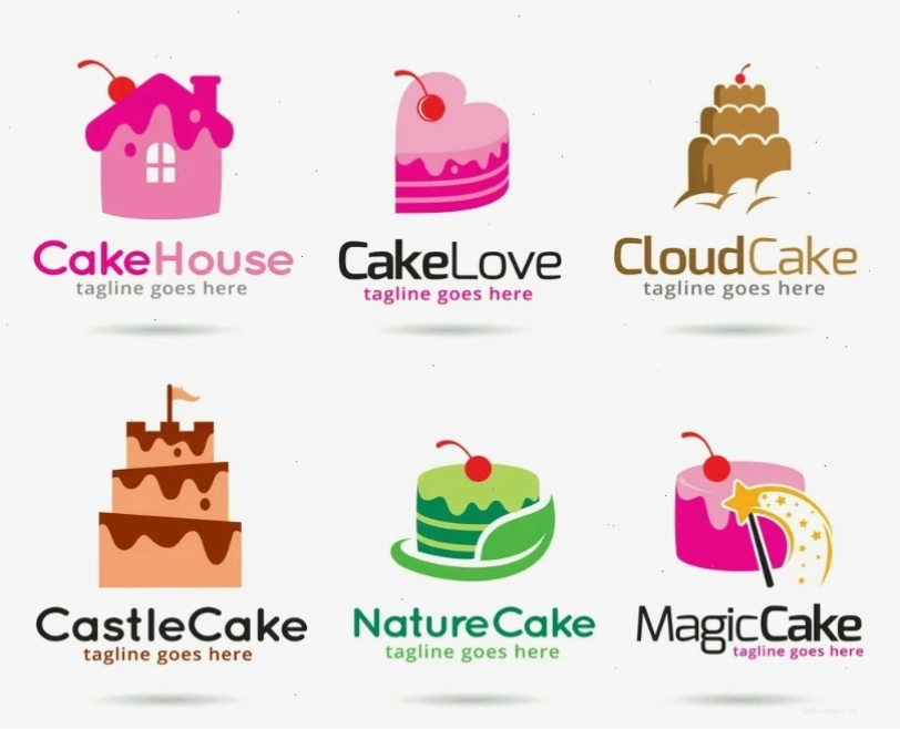 Logo chibi cửa hàng bánh kem ngọt ngào