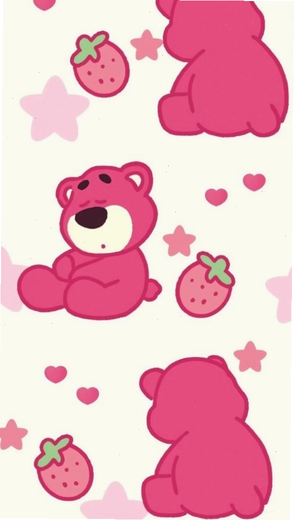 Lotso mini lặp lại với họa tiết dâu tây xinh xắn