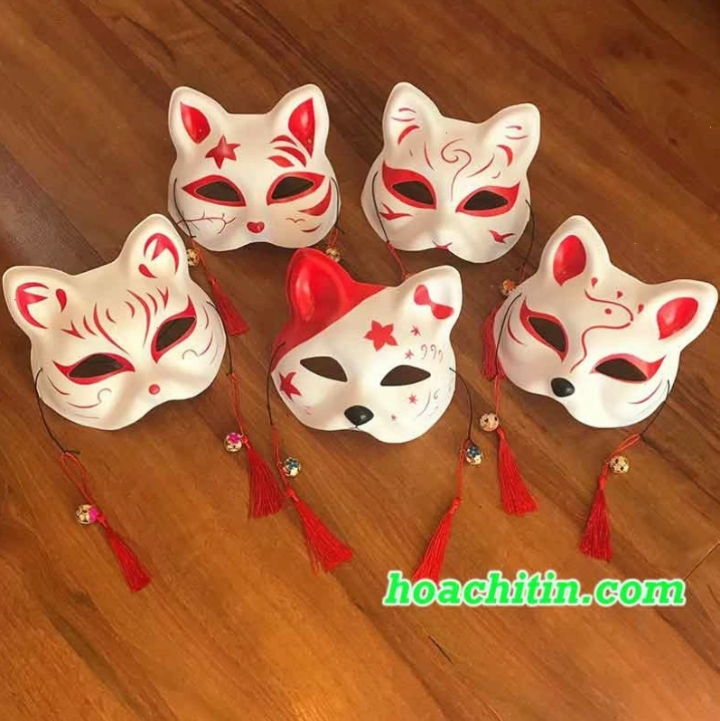 Mặt nạ hóa trang mèo vẽ