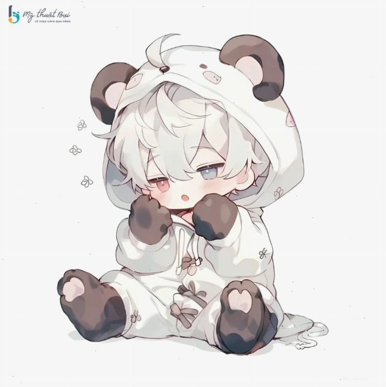 Mẫu vẽ chibi nam cực kỳ dễ thương