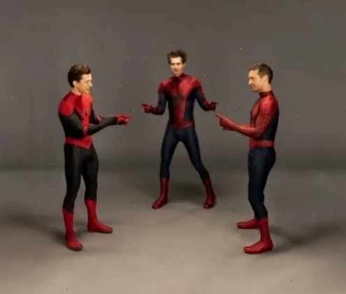 Meme 3 Spider Man chỉ tay
