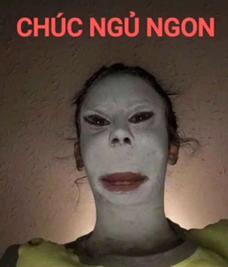 Meme chúc ngủ ngon hài hước