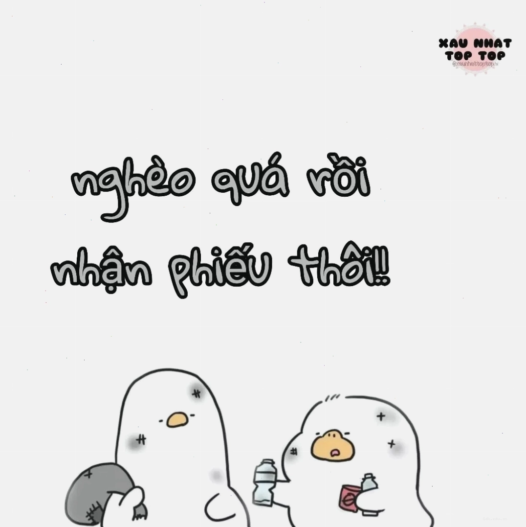 Meme nhận phiếu bé nghèo