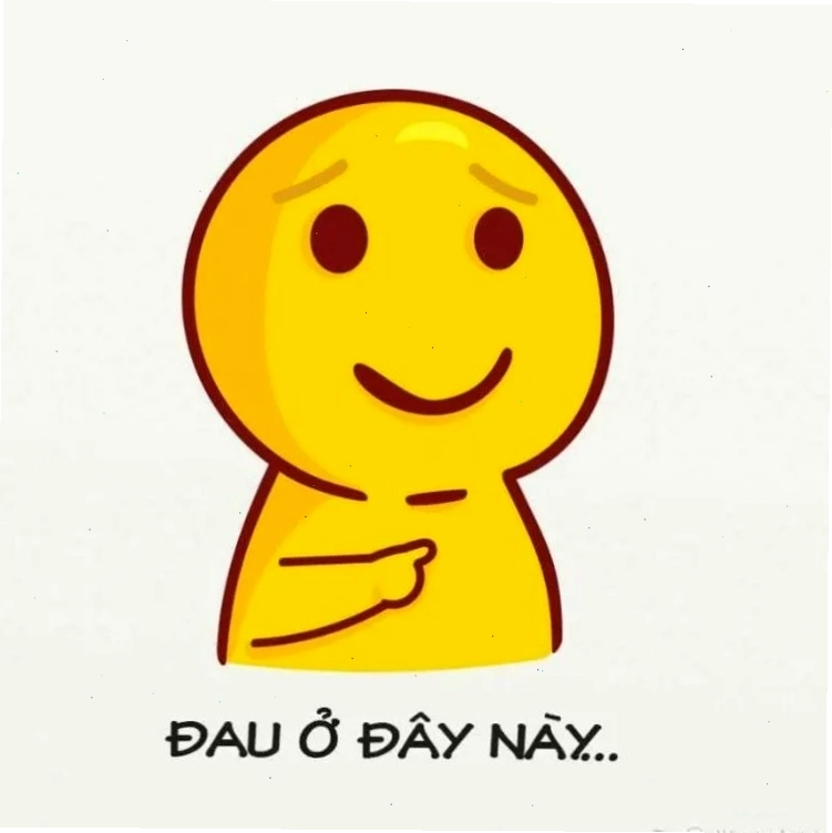 Meme "Nó đau ở đây này" thể hiện sự tổn thương hài hước