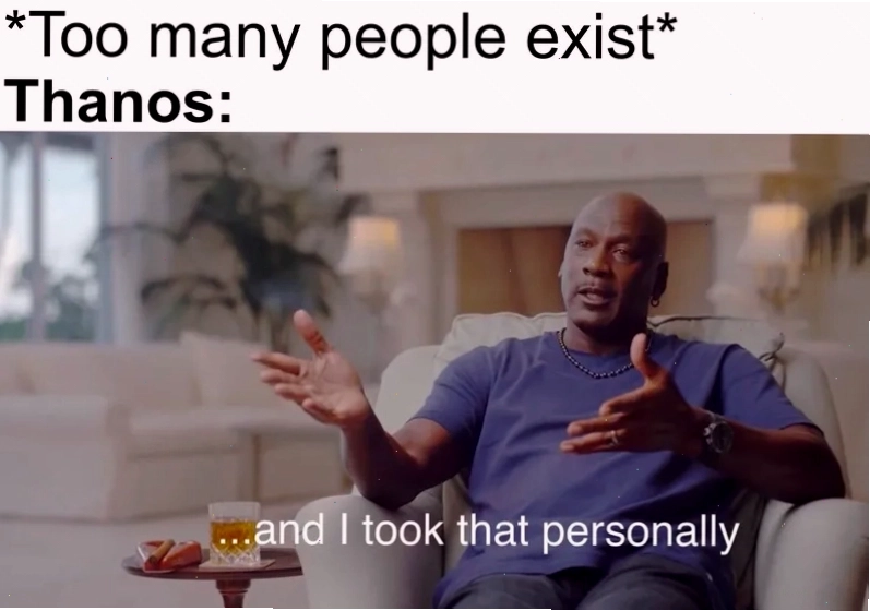 Michael Jordan And I Took That Personally Meme
