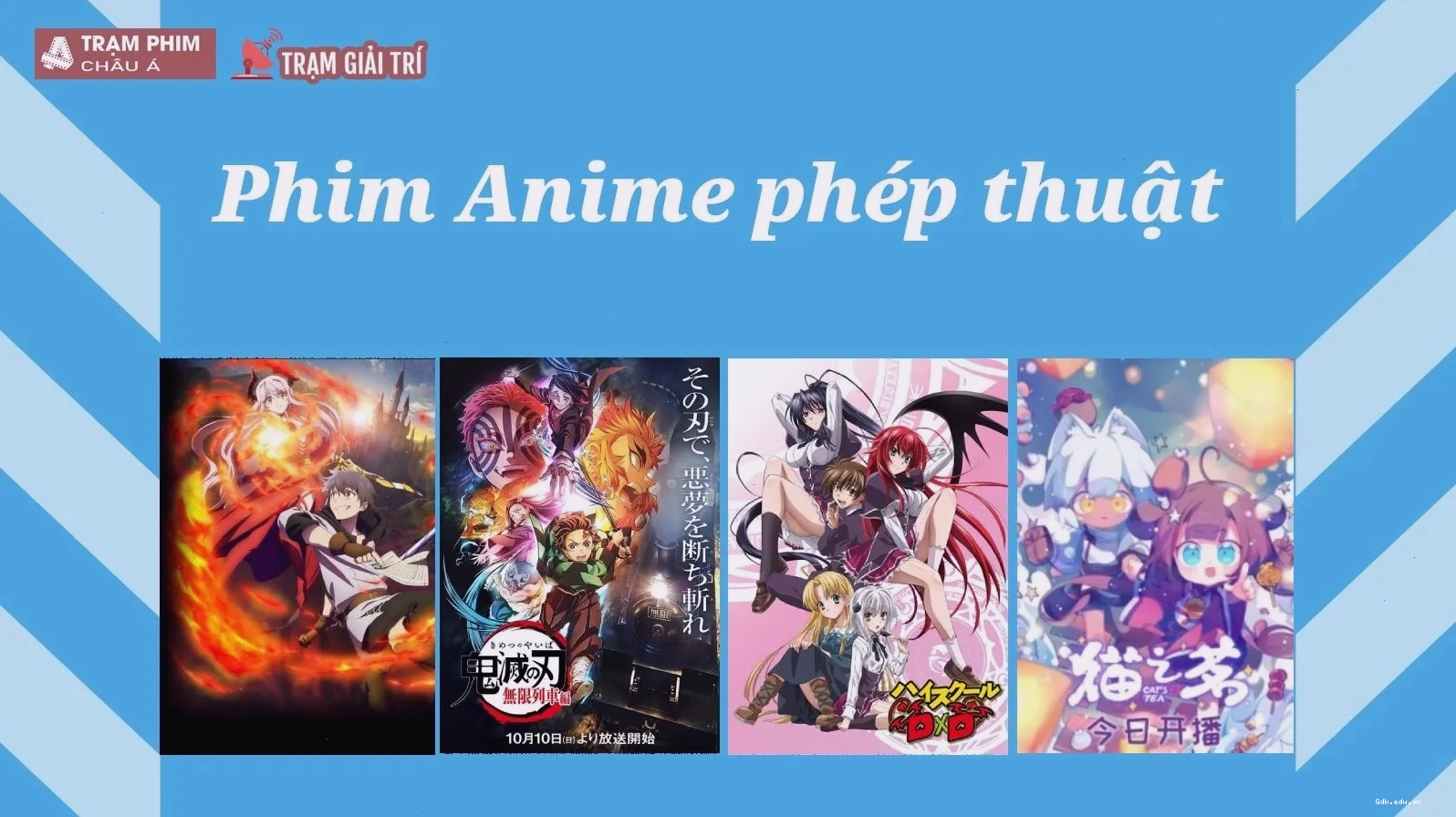 Minh họa sức mạnh phép thuật trong thế giới anime