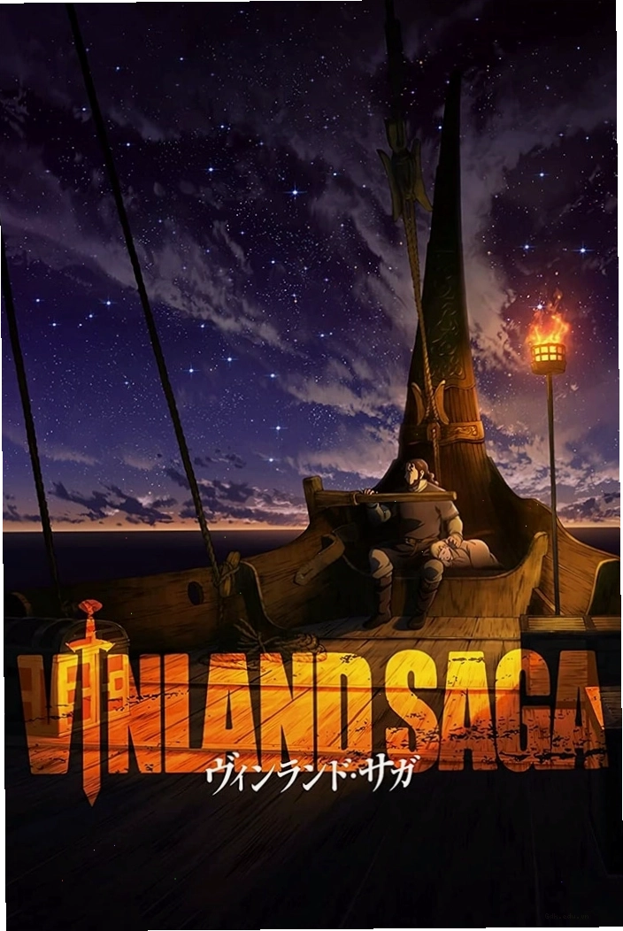 Một cảnh chiến đấu dữ dội trong anime Vinland Saga.