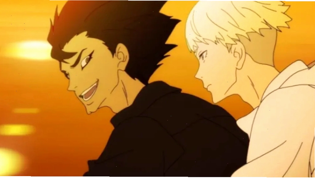 Một cảnh phim đầy ám ảnh từ Devilman Crybaby, thể hiện sự biến đổi và xung đột.