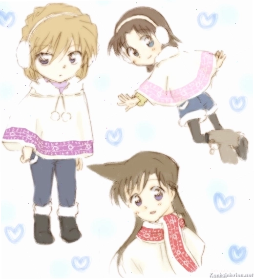 Một chú mèo với phong cách Chibi giống Conan