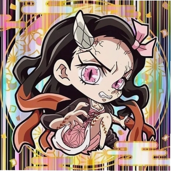 Nezuko chibi với phong thái đầy cuốn hút