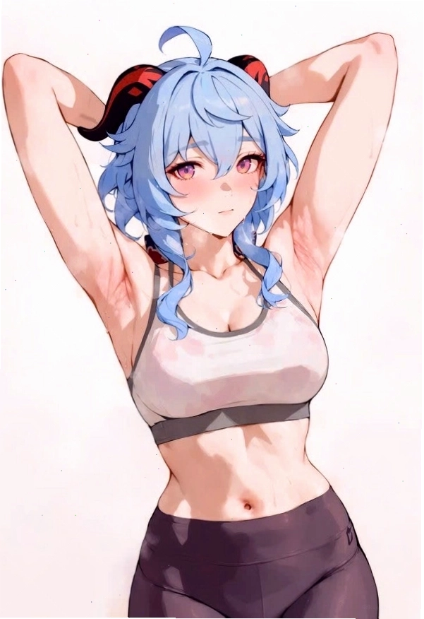 Nhân vật anime bikini với trang phục nhiều màu sắc