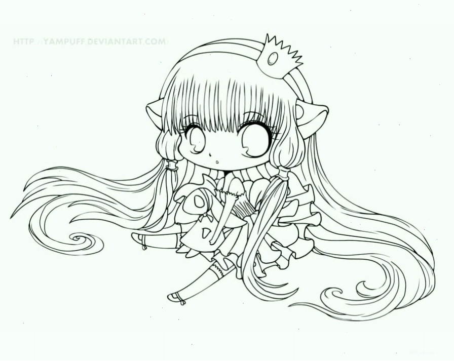Nhân vật anime cute xinh xắn với nụ cười rạng rỡ