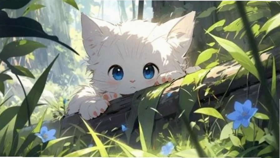 Nhân vật anime dễ thương với phong cách chibi