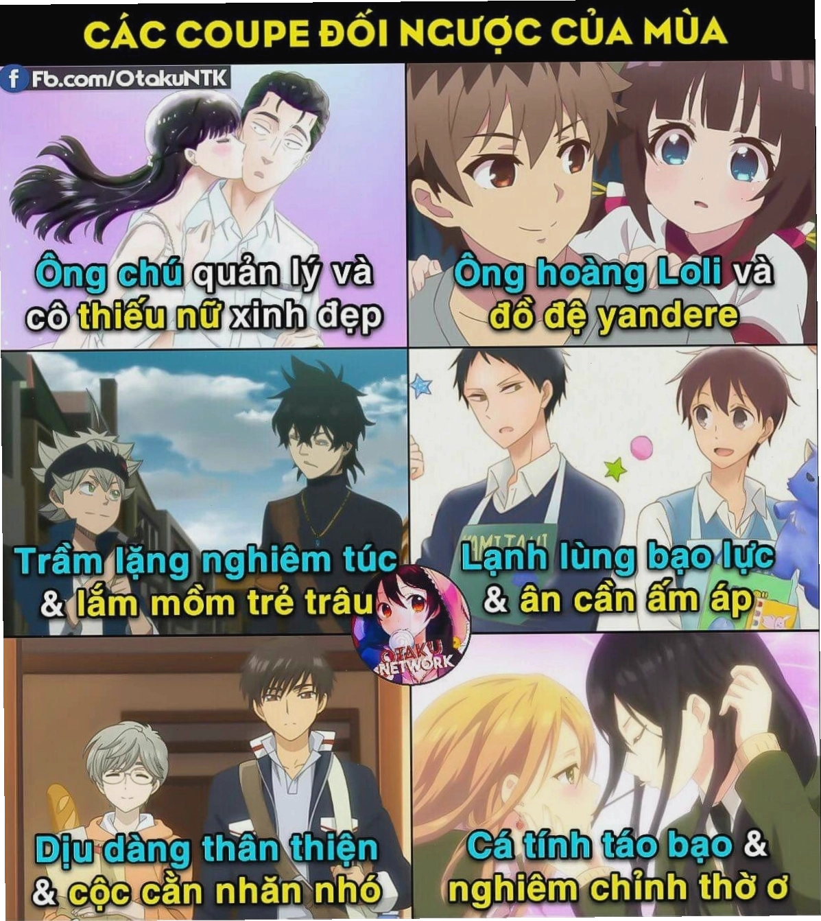 Nhân vật anime với vẻ ngoài ấn tượng