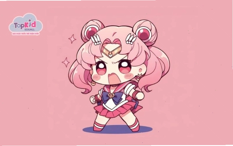 Nhân vật Chibiusa (Chibi Usagi – “Thỏ con”) trong series Sailor Moon, một ví dụ điển hình về nhân vật chibi