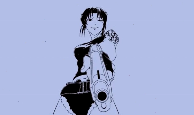 Nhân vật nữ anime ngầu với phong thái mạnh mẽ