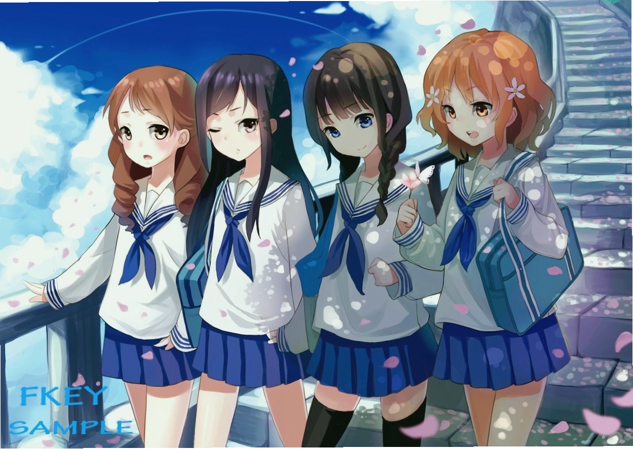 Nhóm bạn thân anime dạo bước