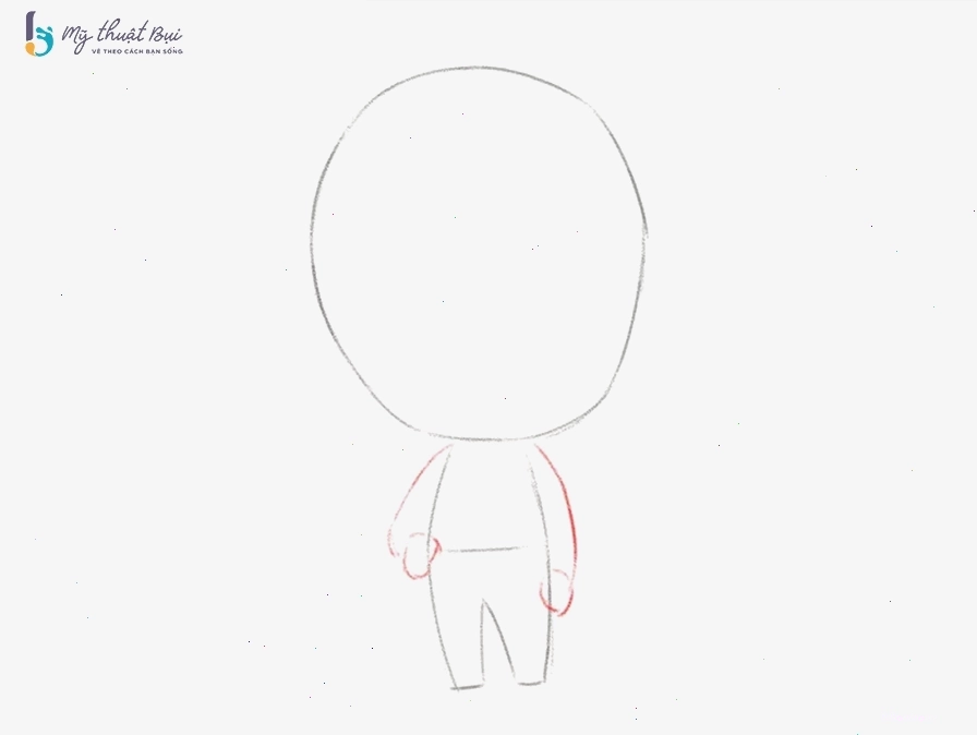 Phác thảo dáng người cơ bản cho nhân vật chibi nam