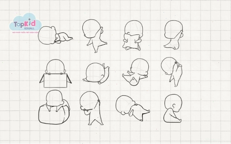 Phong cách đường nét mềm mại đặc trưng của chibi