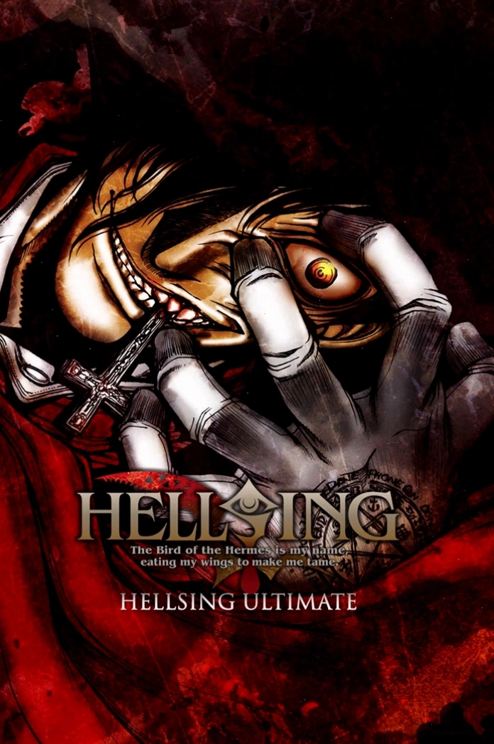 Poster ấn tượng của anime Hellsing Ultimate với nhân vật Alucard.