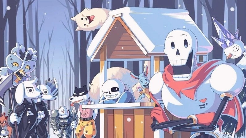 Sans chibi dễ thương với biểu cảm tinh nghịch
